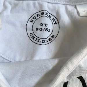 Burberry toddler shirt